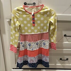 Matilda Jane Yellow and Red Polka Dot Dress